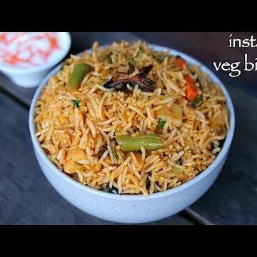 instant biryani recipe | instant veg biryani | easy vegetable biryani