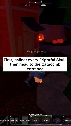 How To GET SKELETAL NESSIE & REACH NESSIE’S CATACOMB in Fisch! (Final) #shorts #roblox #fisch