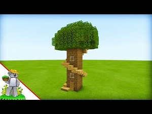 Minecraft Tutorial: How To Make The Easiest Tree House Ever Made