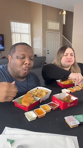 748K views · 4.9K reactions | Trying to eat like my husband!!Why does he eat Chick Fil A like this?!  #chickfila #couples #couplegoals #foodchallenge #challenge #marriage #marriagehumor | Kristin And Jamil | Facebook