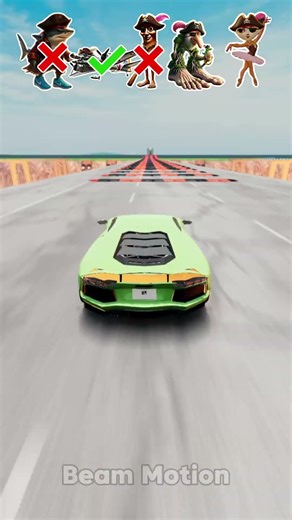 🪵Italian Brainrot Prirates BeamNG DRIVE Car Jump Challenge 🦈☕ #beamngdrive #italianbrainrot