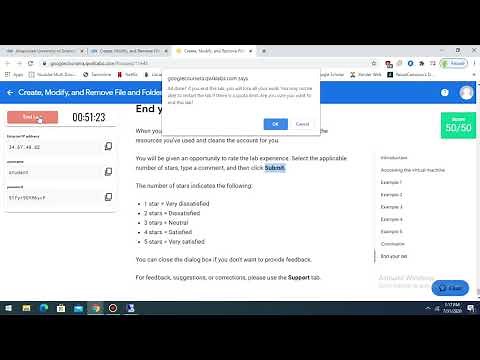 Create, Modify, and Remove File and Folder Permissions in Windows Coursera| Qwiklabs |Solutions