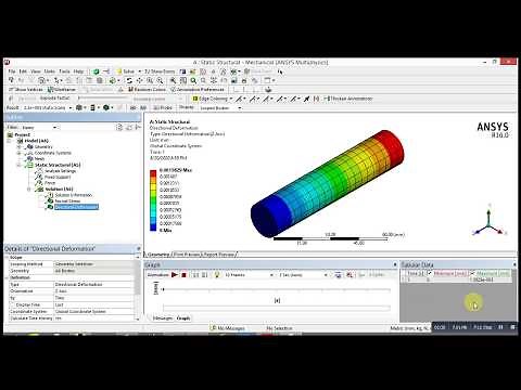 ANSYS Mechanical Tutorial -Compression Stress and deformation