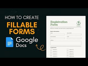 How to Create a Fillable Form in Google Docs - Quick Guide