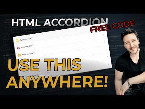 Stop Using Plugins - Build Your Own Accordion Today | FREE CODE