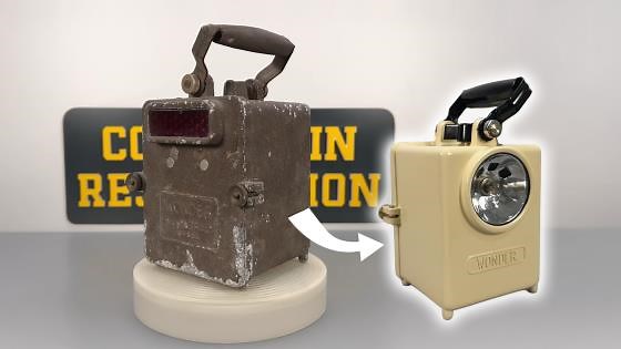 From rust to glory: Post-war French lamp restoration!🛠️💡