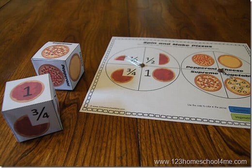 Pizza Fraction Games - 3 Free Printable Activities!