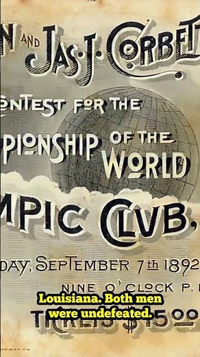 James J. CORBETT vs John L. SULLIVAN In Short | September 7, 1892