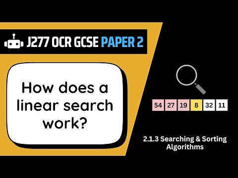 Linear Search | 1.3 | OCR GCSE Computer Science | J277