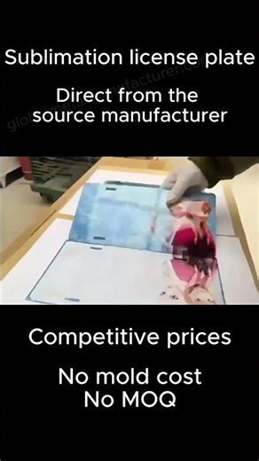 Sublimation license plate manufacturer