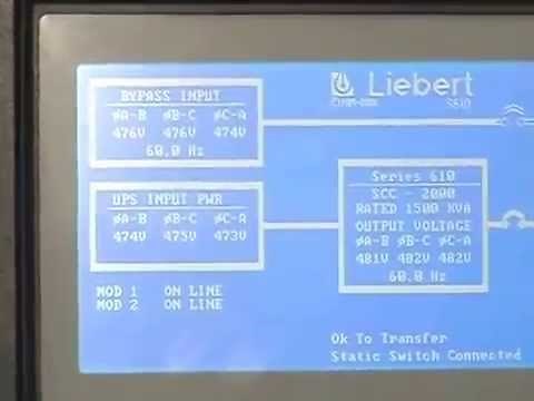 Emerson Liebert UPS tutorial