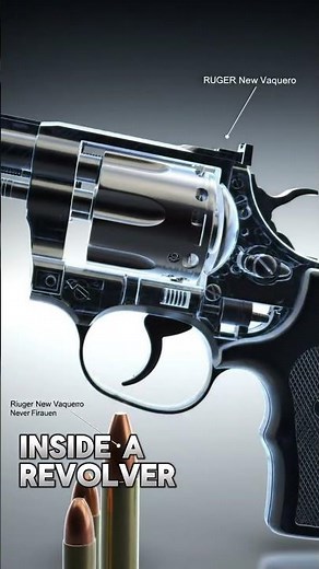How a Revolver Works | Ruger New Vaquero Firing Mechanism in 3D