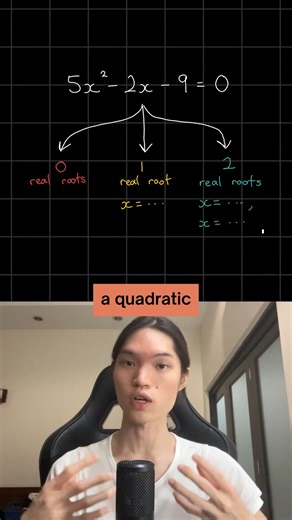 Isaac Wong on Instagram: "What does the discriminant do?"