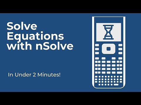How to Solve Algebraic Equations on TI-Nspire Calculators