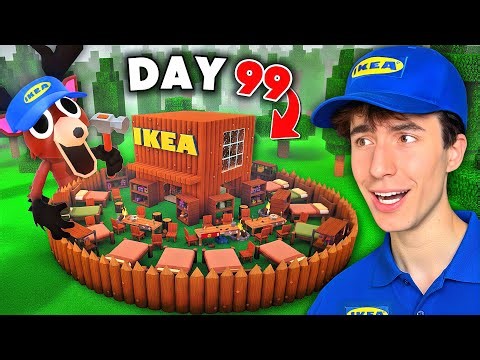 BUILDING An IKEA STORE BASE To Go SHOPPING In ROBLOX 99 NIGHTS IN THE FOREST...