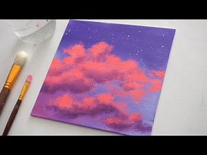How to Paint Dreamy Clouds | Acrylic Painting | Easy Painting Step by Step for Beginners