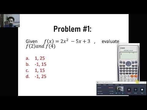 Calculator Techniques FOR BOARD EXAM - Evaluating Functions and Simplifying Expressions 10 EXAMPLES