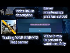 How to play war robots test server game ! (LINK IN DESCRIPTION)