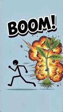 The Plant That EXPLODES Like a BOMB! 🌱💥 | Stickman Science Shorts