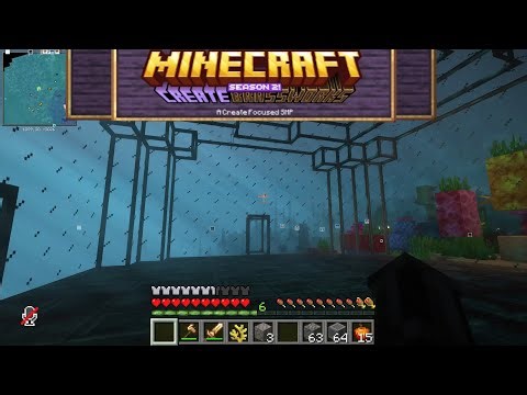 Building an underwater colony in Create Mod (Brassworks SMP)