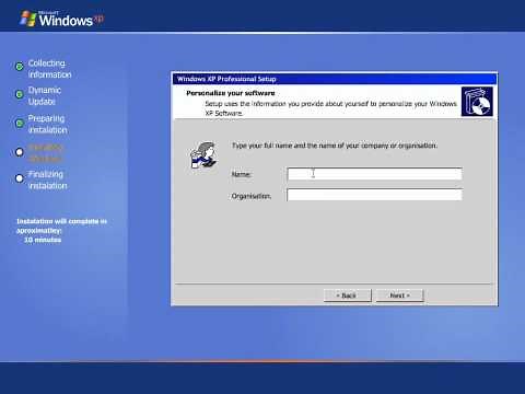 Windows XP - Step By Step Install