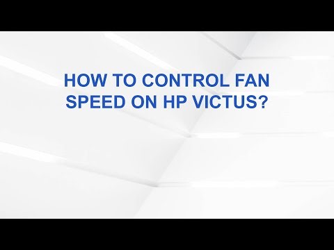How to Control Fan Speed on HP Victus?
