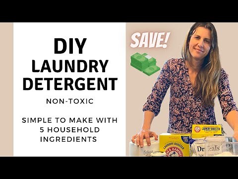 DIY Laundry Detergent (Make Borax Free NON-Toxic) Save $$$$ With 5 Simple Household Ingredients