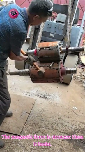 INDUSTRIAL MAGNETS Showcase Incredible Holding Power #Engineering #Recycling #IndustrialTech