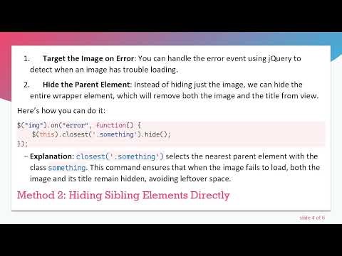 Hiding Broken Images and Their Titles in Your Gallery