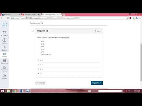 Evaluación: Module 1 test *Programación Python* Resuelto Cisco.