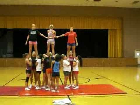AC cheer, pyramid