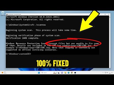 Windows resource protection found corrupt files Error in Windows 11/10/7 | How To Fix Sfc /Scannow ✅