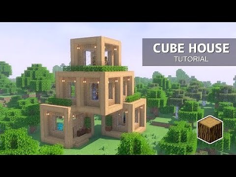 Minecraft: How to build a CUBE HOUSE(Low Cost)!