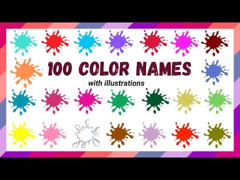 🌈 100 Beautiful Colors in English | Learn Color Names Easily | Word Bloom English TV