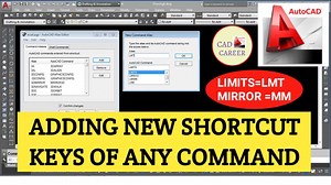 5.5K views · 68 reactions | Dear viewers in this autocad video you will learn about how to add new shortcut keys of any command in autocad. Watch this Video On YouTube : https://youtu.be/rePHPi7QaaY | CAD CAREER | Facebook