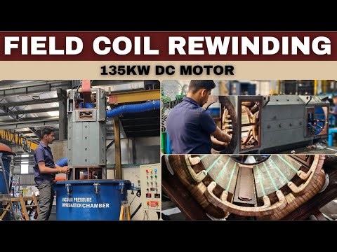 DC Motor Field Coil & Compensation Coil Rewinding