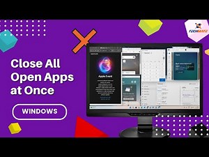 How to Close All Open Apps at Once on Windows PC or Laptop | Quick & Easy Guide! | Tech Mate