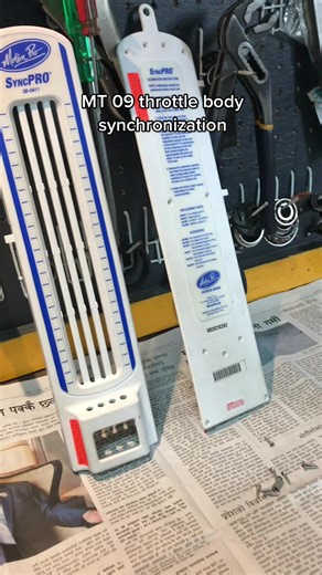 Sync pro motion pro throttle body synchronization on Mt09 #brothersgarage #mt09 #trending #fypシ #fyp #viral