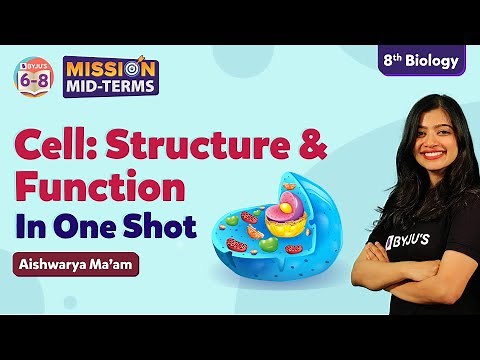 Cell Structure and Function Class 8 Science One Shot | NCERT Solutions for Class 8 Science Chapter 8