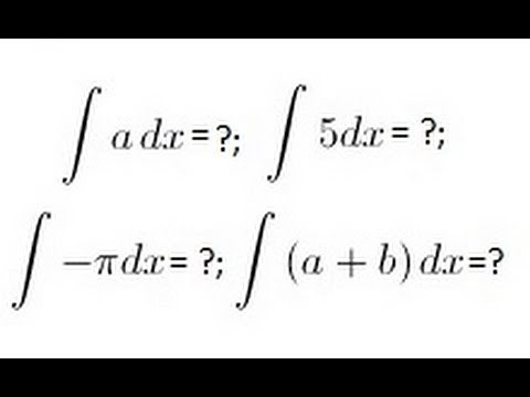 Calculus - Integration Basics (1 of 5) Integrating a Constant