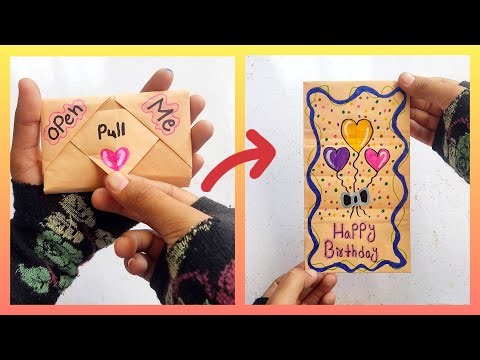 🤩Unique birthday card DIY✨ Birthday card ideas, paper craft, birthday card ideas,