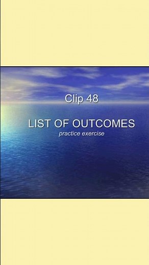 Listing probability outcome