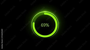 3d loading icons. Waiting symbol sign. Round circle process, load, progress bar for upload, download, 4k video. collection of loading and buffering symbols for websites.