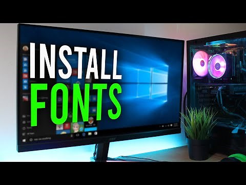 How To Install Fonts In Windows 10 | Download Fonts