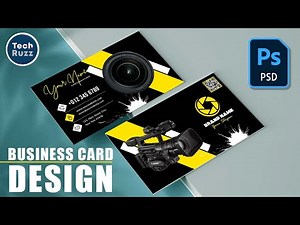 ✅ How to Create a Double Sided Business Card Design in Photoshop CC (Using Artboards)
