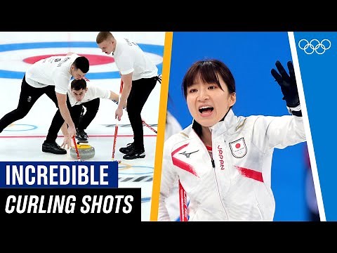 The most INCREDIBLE Curling Shots at Beijing 2022!