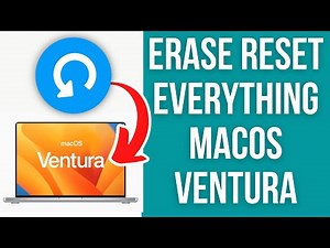 How to factory erase reset macOS Ventura tutorial