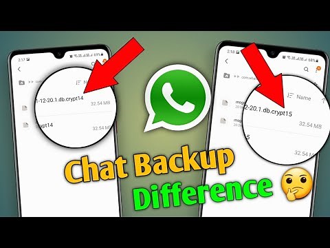 Difference In Whatsapp Chat backup | Crypt14 vs Crypt15