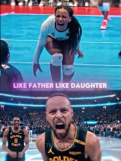 Riley is a mini Steph Curry, but for volleyball.. #nba #stephcurry