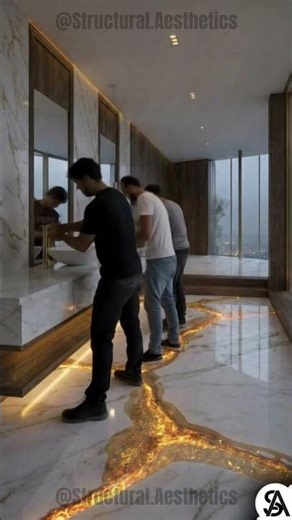 Gold Marble Epoxy Floor That Looks Impossible #epoxy #homedesign #flooring